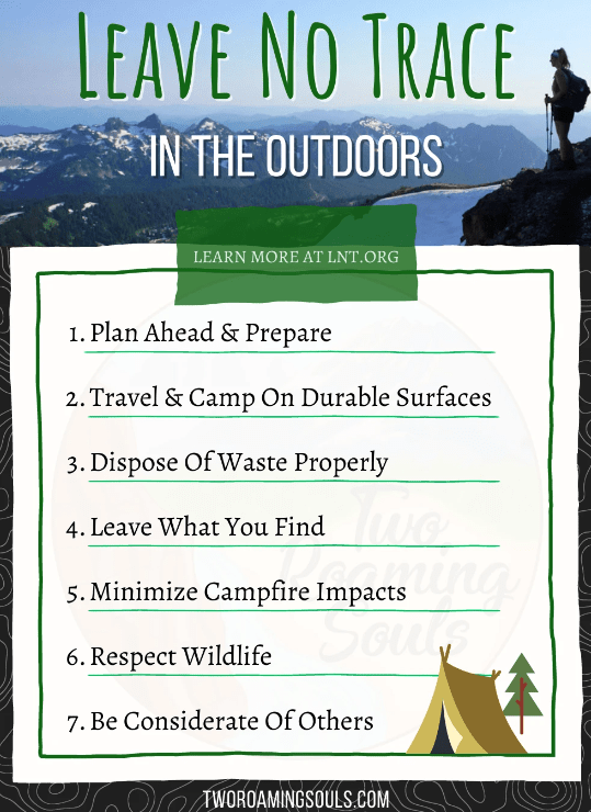 Leave No Trace principles