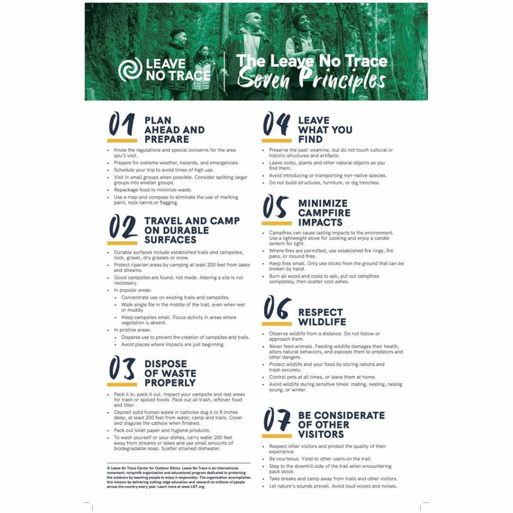 Leave No Trace principles