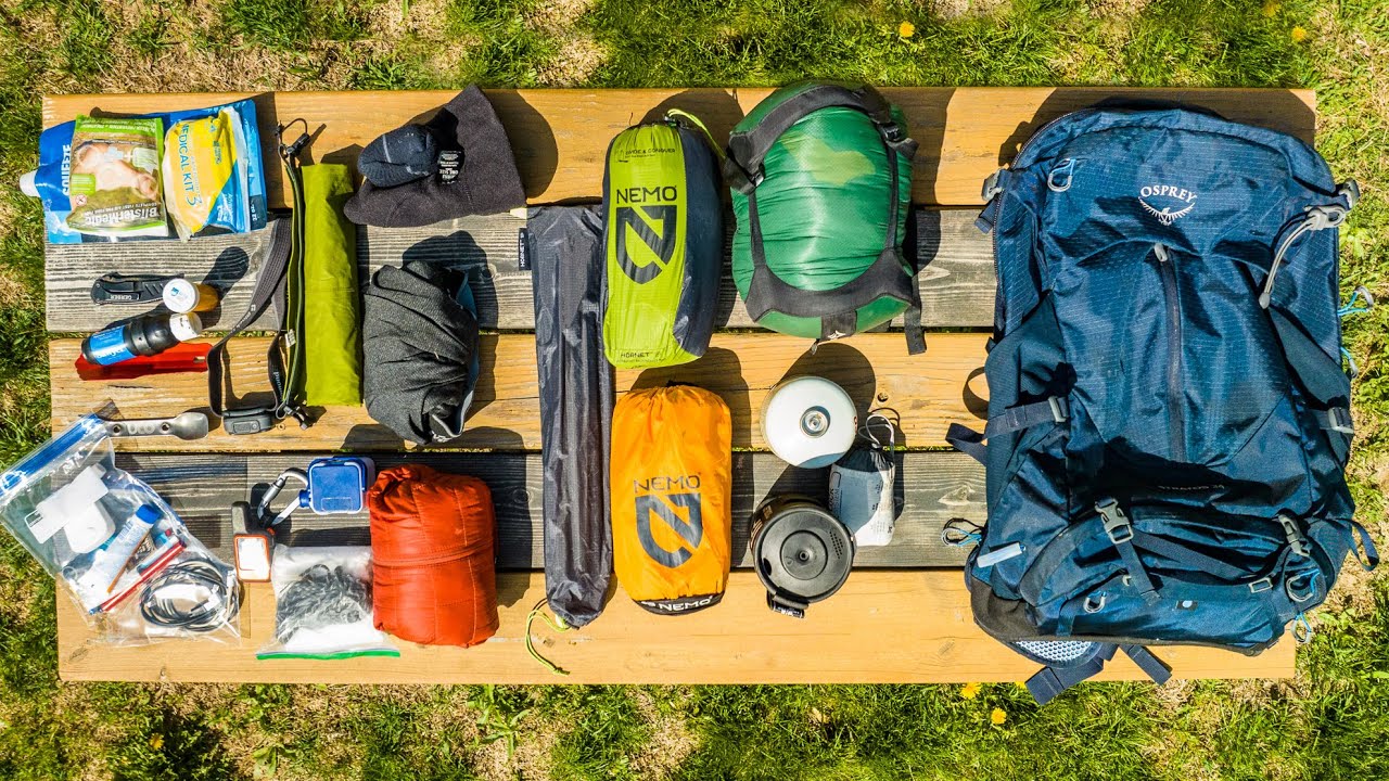 Backpack with gear