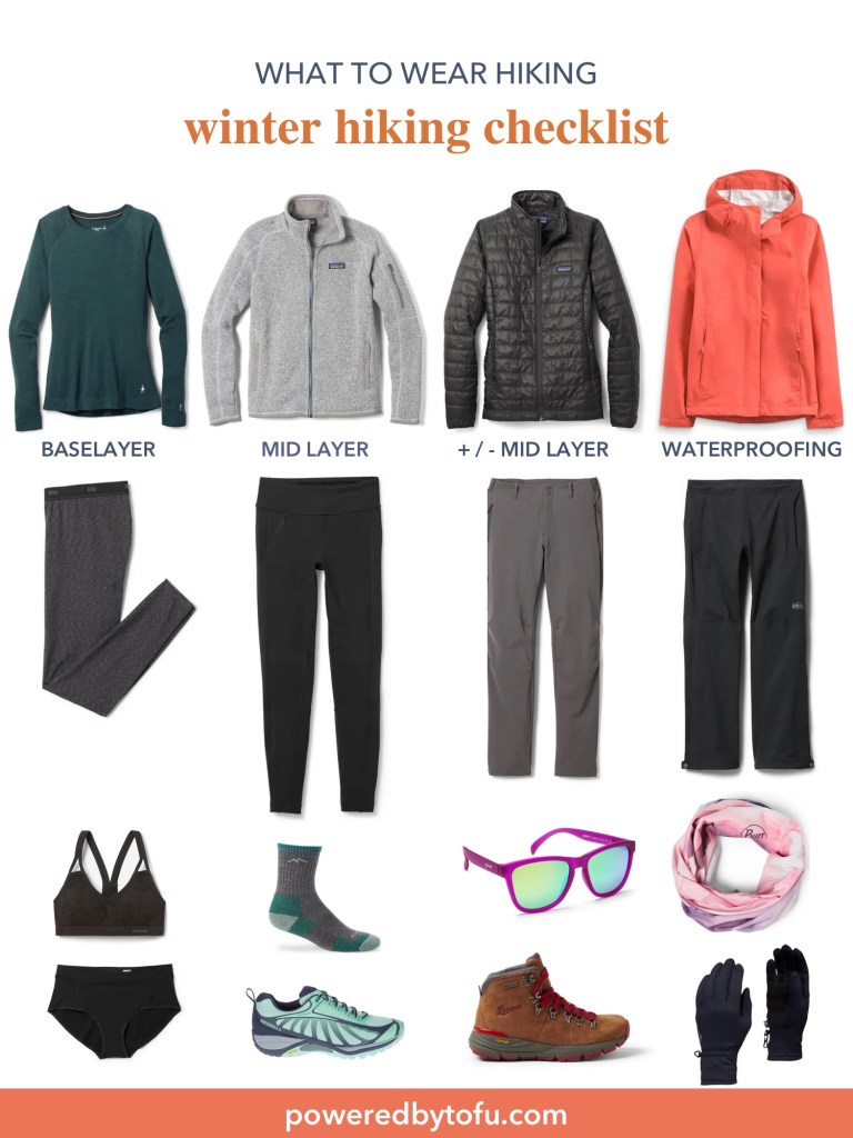 Winter clothing checklist