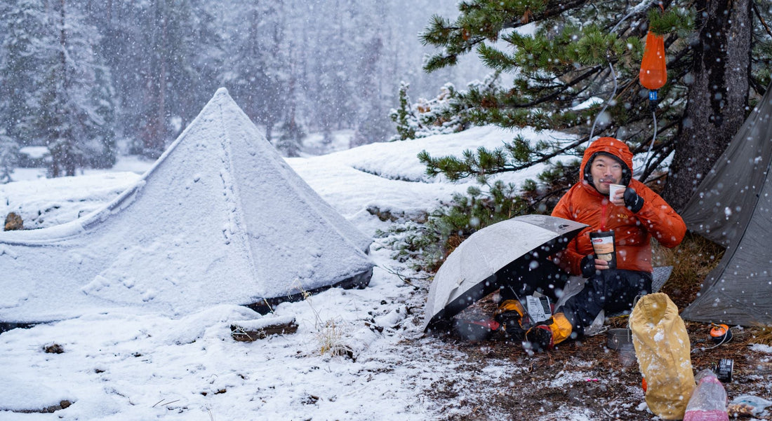 Winter gear in use